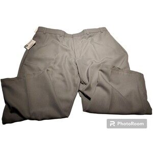HABAND Men’s Dress Pants/ Gray/ Size 48x28 Polyester/ Flat Front